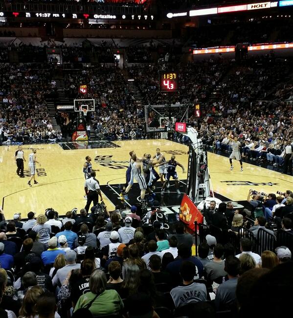 Seat view from Section 2 at the AT&T Center, home of the San Antonio Spurs