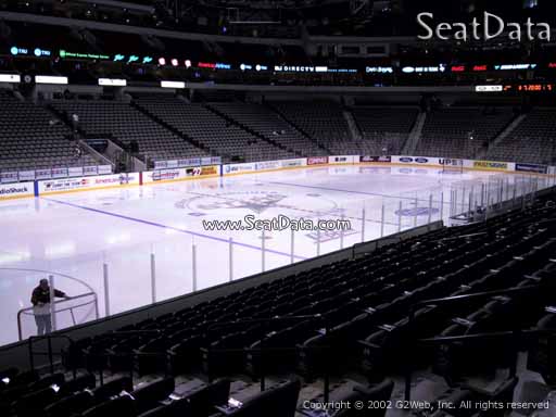 Seat view from section 109 at the American Airlines Center, home of the Dallas Stars