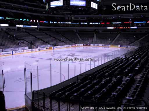 Seat view from section 110 at the American Airlines Center, home of the Dallas Stars