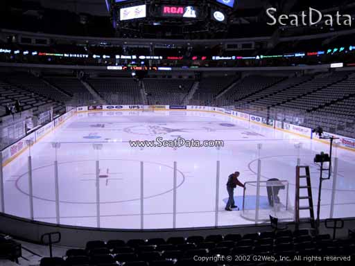Seat view from section 113 at the American Airlines Center, home of the Dallas Stars