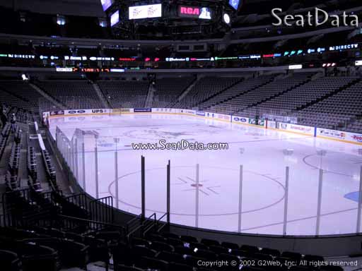 Seat view from section 114 at the American Airlines Center, home of the Dallas Stars