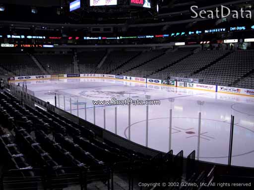 Seat view from section 115 at the American Airlines Center, home of the Dallas Stars