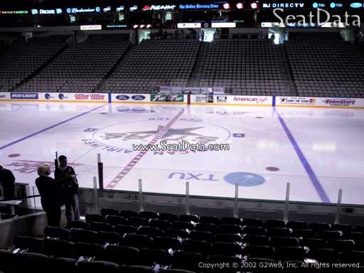 Seat view from section 118 at the American Airlines Center, home of the Dallas Stars