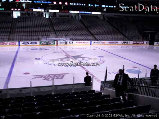 Seat view from section 119 at the American Airlines Center, home of the Dallas Stars