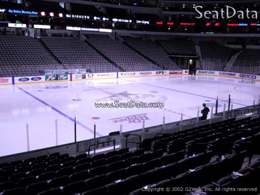 Seat view from section 120 at the American Airlines Center, home of the Dallas Stars