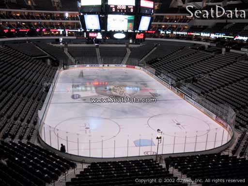 Seat view from section 202 at the American Airlines Center, home of the Dallas Stars