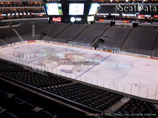 Seat view from section 206 at the American Airlines Center, home of the Dallas Stars