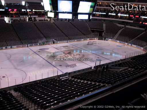 Seat view from section 220 at the American Airlines Center, home of the Dallas Stars