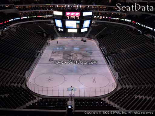 Seat view from section 301 at the American Airlines Center, home of the Dallas Stars
