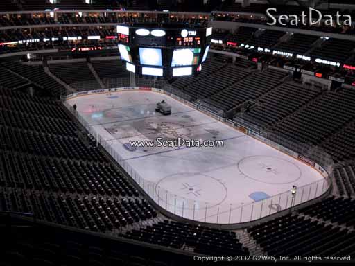 Seat view from section 304 at the American Airlines Center, home of the Dallas Stars