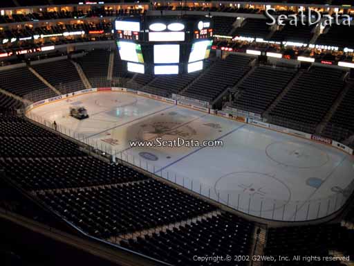 Seat view from section 306 at the American Airlines Center, home of the Dallas Stars