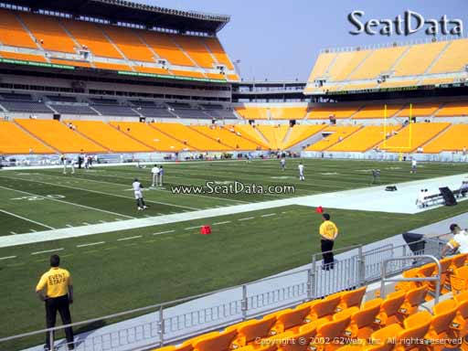 Seat view from section 107 at Heinz Field, home of the Pittsburgh Steelers