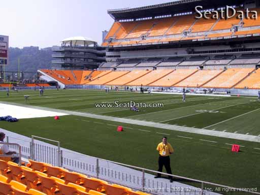 Seat view from section 114 at Heinz Field, home of the Pittsburgh Steelers