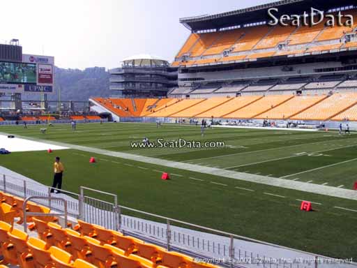 Seat view from section 115 at Heinz Field, home of the Pittsburgh Steelers
