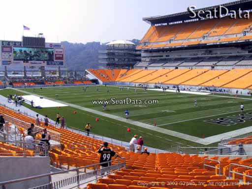 Seat view from section 118 at Heinz Field, home of the Pittsburgh Steelers