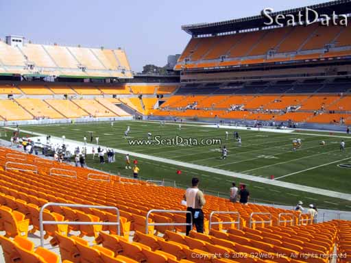 Seat view from section 141 at Heinz Field, home of the Pittsburgh Steelers