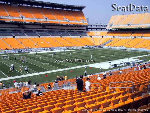 Seat view from section 207 at Heinz Field, home of the Pittsburgh Steelers