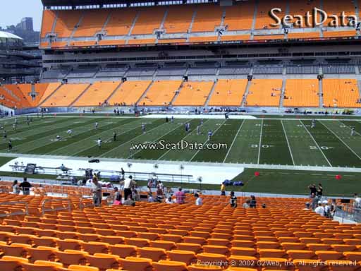 Seat view from section 213 at Heinz Field, home of the Pittsburgh Steelers