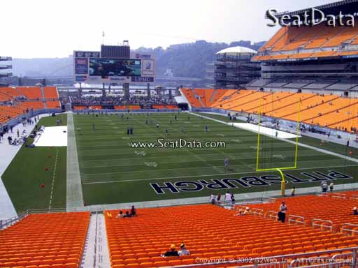 Seat view from section 221 at Heinz Field, home of the Pittsburgh Steelers