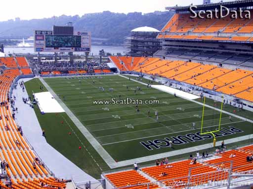 Seat view from section 519 at Heinz Field, home of the Pittsburgh Steelers