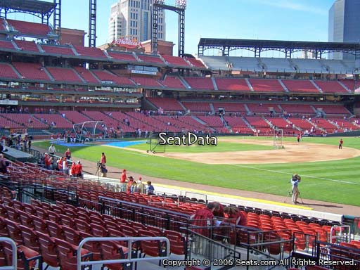 Seat view from section 137 at Busch Stadium, home of the St. Louis Cardinals