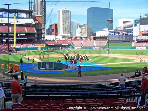 Seat view from section 148 at Busch Stadium, home of the St. Louis Cardinals