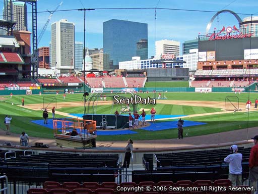 Seat view from section 149 at Busch Stadium, home of the St. Louis Cardinals