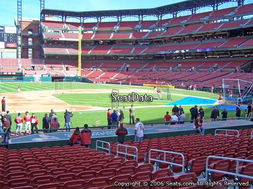 Seat view from section 158 at Busch Stadium, home of the St. Louis Cardinals