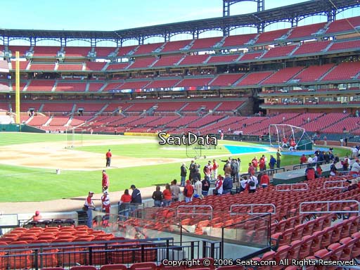Seat view from section 161 at Busch Stadium, home of the St. Louis Cardinals