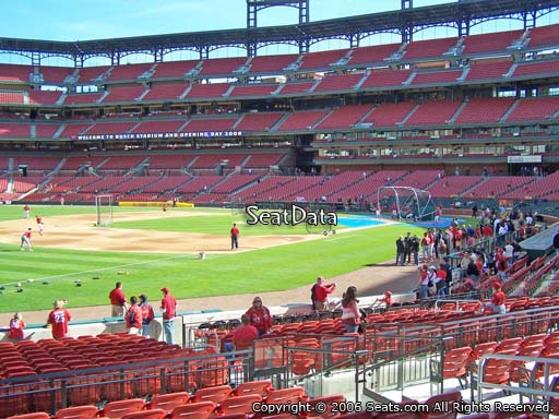 Seat view from section 163 at Busch Stadium, home of the St. Louis Cardinals