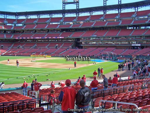 Seat view from section 164 at Busch Stadium, home of the St. Louis Cardinals