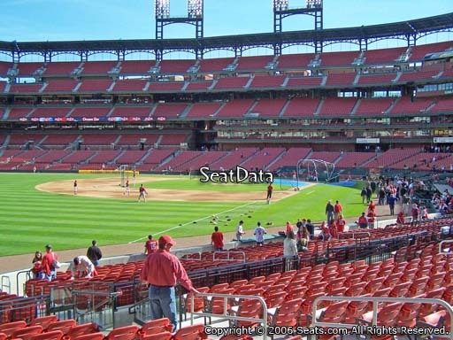 Seat view from section 166 at Busch Stadium, home of the St. Louis Cardinals