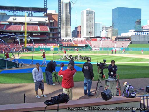 Seat view from section 2 at Busch Stadium, home of the St. Louis Cardinals