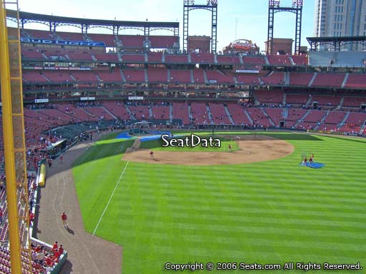 Seat view from section 228 at Busch Stadium, home of the St. Louis Cardinals