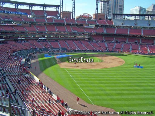 Seat view from section 231 at Busch Stadium, home of the St. Louis Cardinals