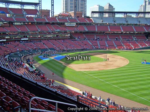 Seat view from section 234 at Busch Stadium, home of the St. Louis Cardinals