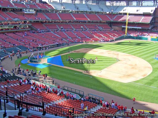 Seat view from section 240 at Busch Stadium, home of the St. Louis Cardinals