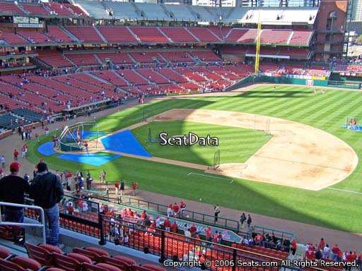 Seat view from section 241 at Busch Stadium, home of the St. Louis Cardinals