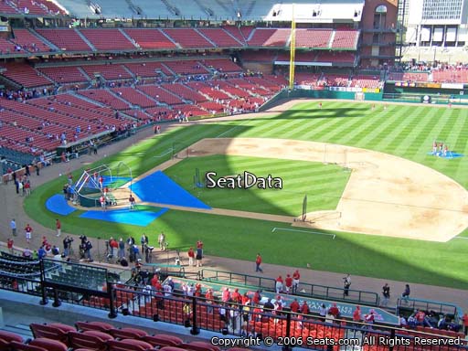 Seat view from section 242 at Busch Stadium, home of the St. Louis Cardinals