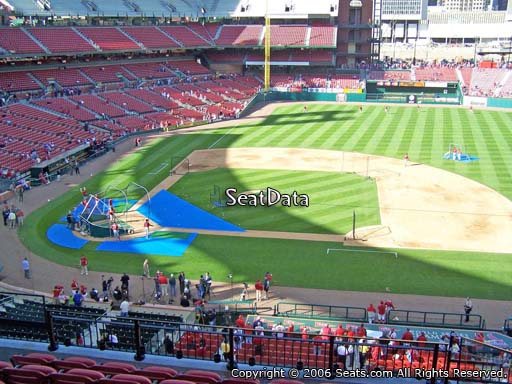 Seat view from section 244 at Busch Stadium, home of the St. Louis Cardinals