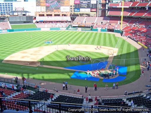Seat view from section 253 at Busch Stadium, home of the St. Louis Cardinals