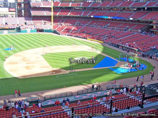Seat view from section 258 at Busch Stadium, home of the St. Louis Cardinals