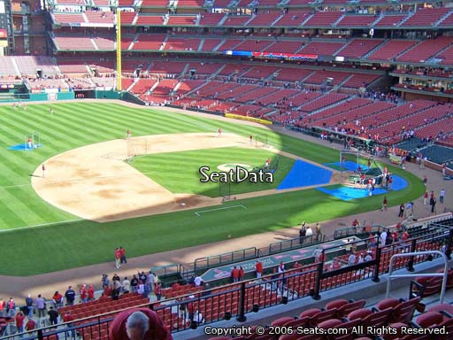 Seat view from section 259 at Busch Stadium, home of the St. Louis Cardinals