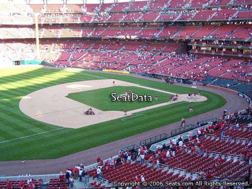 Seat view from section 261 at Busch Stadium, home of the St. Louis Cardinals