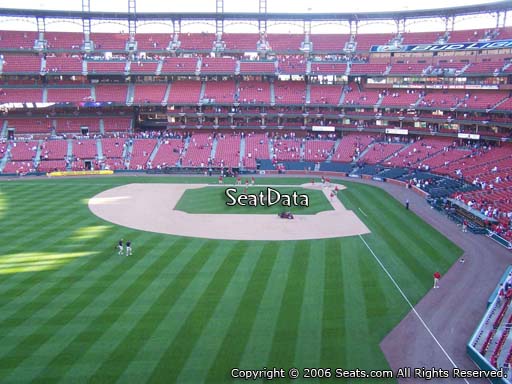 Seat view from section 272 at Busch Stadium, home of the St. Louis Cardinals