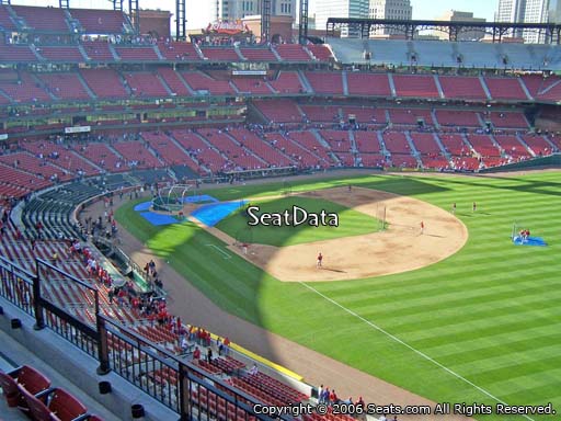 Seat view from section 334 at Busch Stadium, home of the St. Louis Cardinals