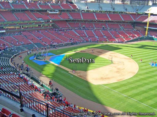 Seat view from section 337 at Busch Stadium, home of the St. Louis Cardinals