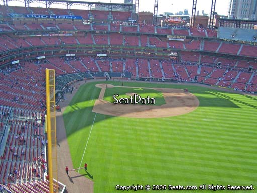 Seat view from section 428 at Busch Stadium, home of the St. Louis Cardinals