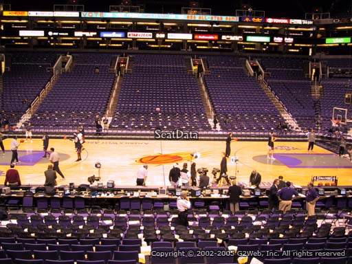 Seat view from section 102 at Talking Stick Resort Arena, home of the Phoenix Suns