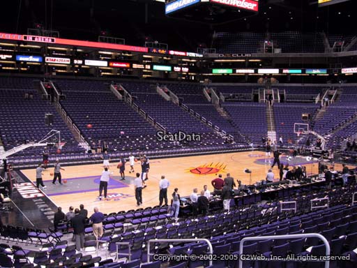Seat view from section 104 at Talking Stick Resort Arena, home of the Phoenix Suns